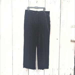 Loft NWT The Peyton Velvet Wide Leg High Rise Work Trouser Women's 16 Curvy